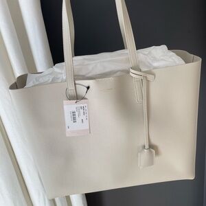 YSL Cream Tote Bag